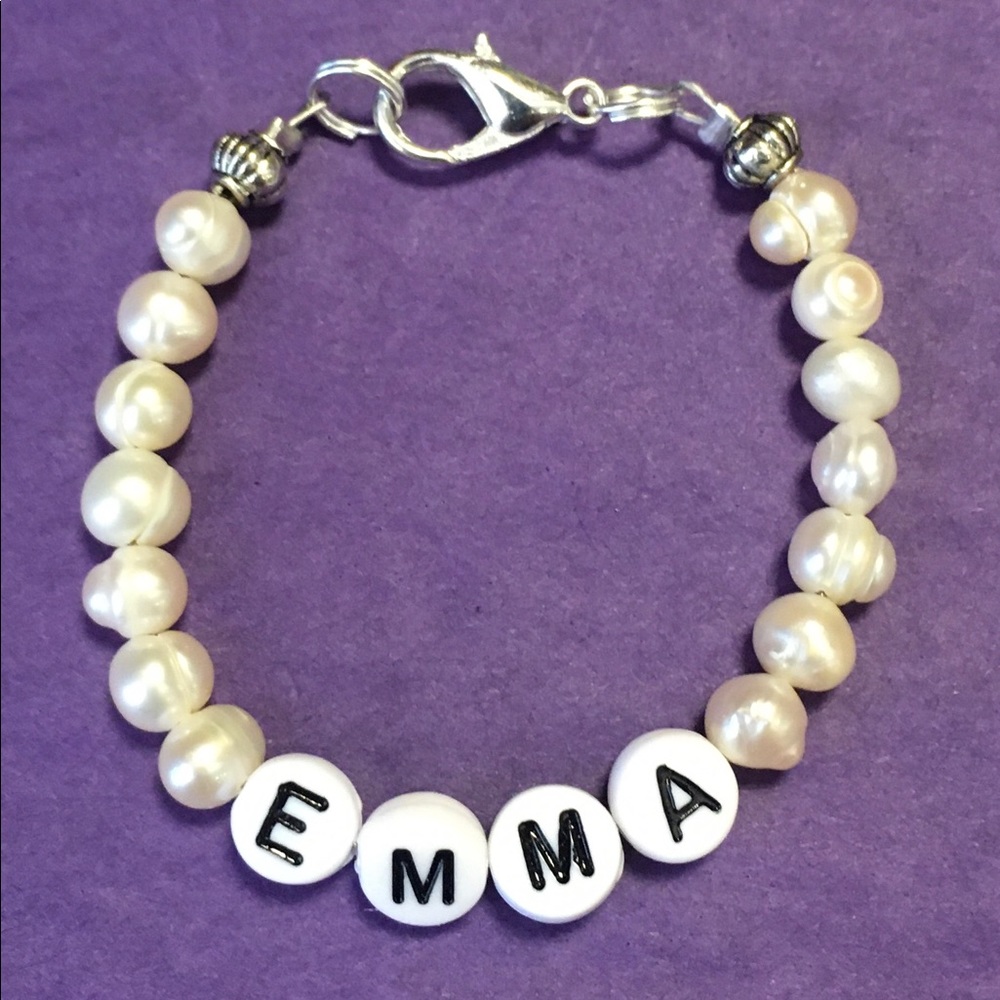 Freshwater Pearl Name Bracelet